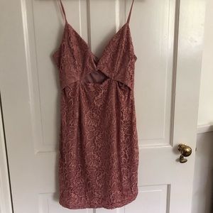 body-con lace dress